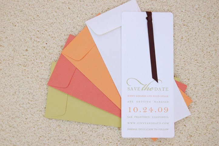 Letterpress Save the Date - LETTERPRESS - Dated - Set of 100 by Invited Ink