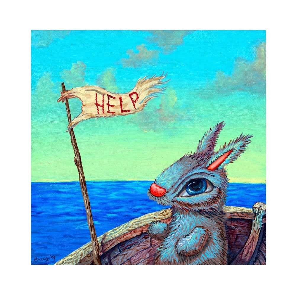 Help Bunny in a Boat - Reproduction