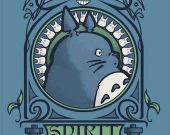 Forest Spirit Nouveau  Print