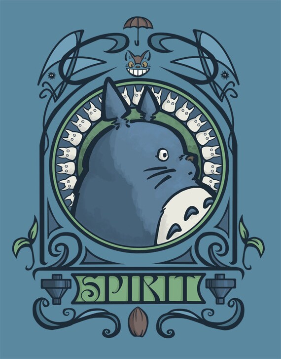 Forest Spirit Nouveau Large Print