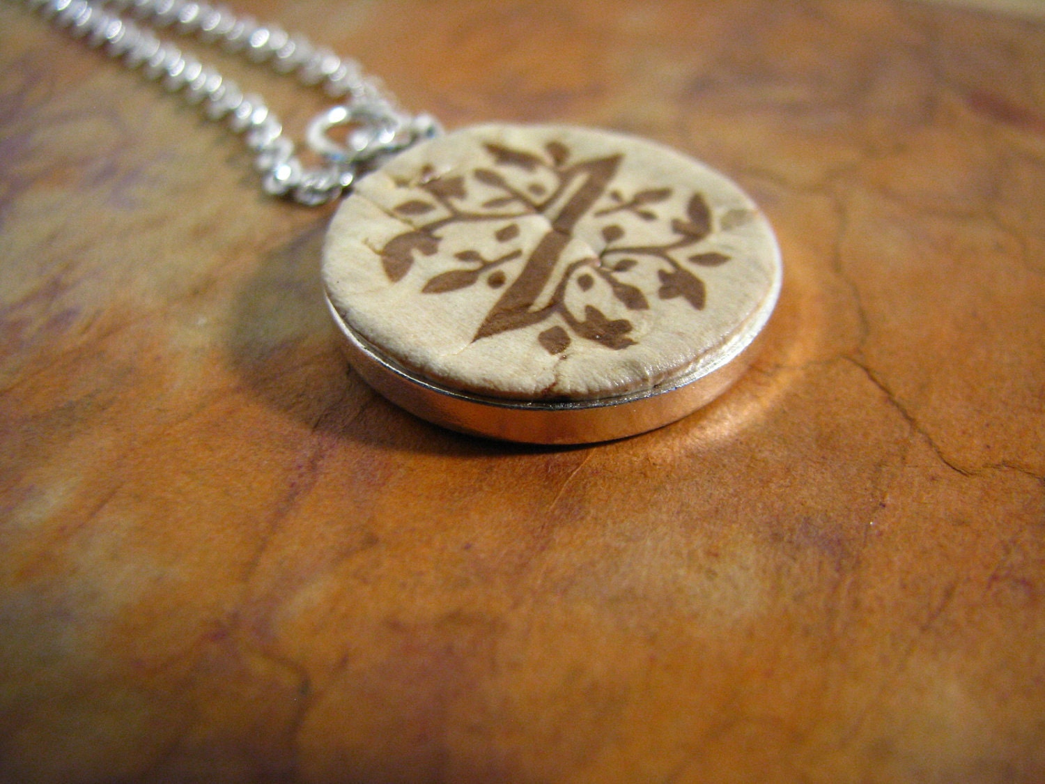 Z Monogram cork necklace