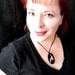 The Scarlet Letter Ceramic Atheist Necklace in Spotted Brown