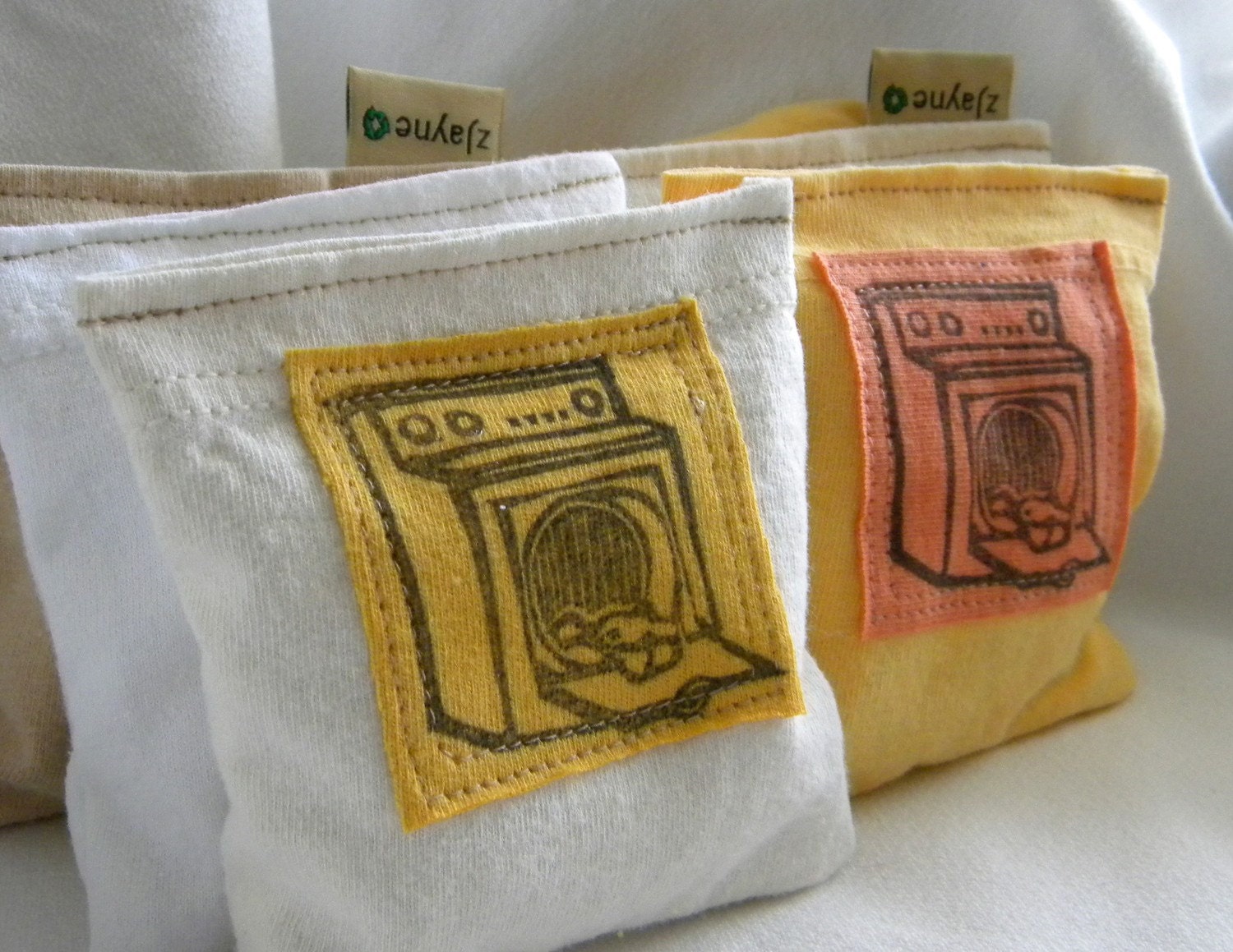 Organic Lavender Sachet Pillows for Dryer, Closets, Camping and more Set of Three
