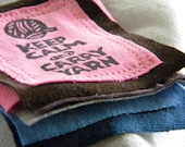 Keep Calm and Carry Yarn PATCHes FIVE Pieces and Parts PATCH