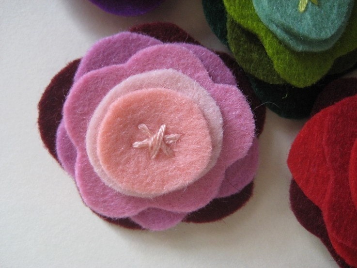mini flower brooches - choose one