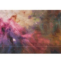 Hubble Orion Nebula,  pattern for loom or peyote
