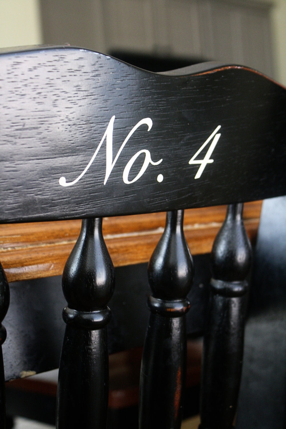 CHAIR NUMBER DECALS  (Vinyl, Numbers, labels, Pantry, Organization, Custom,vintage, refinish, furniture)