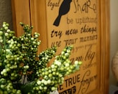 FAMILY RULES (Vinyl, Decal, Sign, Wood, Painted, Quote, Applique, Adhesive, Sign, Custom, Transfer, Vinylvineyard, Vinyl vineyard)