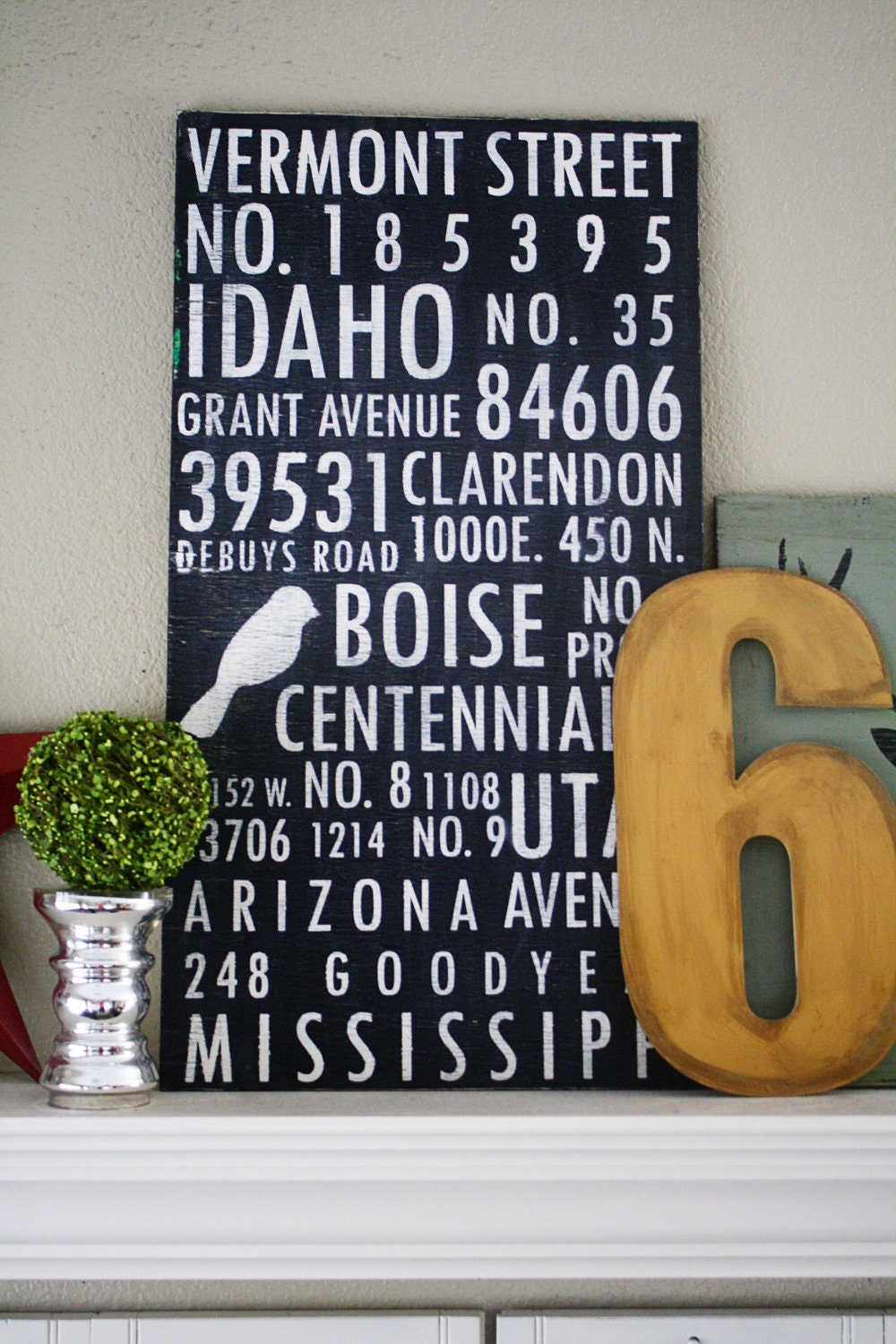 Custom Address Vinyl Decal (diy, Sign, Wood, Painted, Applique, Adhesive, Sign, Custom, Transfer, Vinylvineyard, Vinyl vineyard)