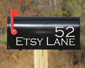 Mailbox Address Street Name Decals (Address, Vinyl, Decal, Sticker, Adhesive, Sign, Custom, Transfer, Vinylvineyard, Vinyl vineyard)