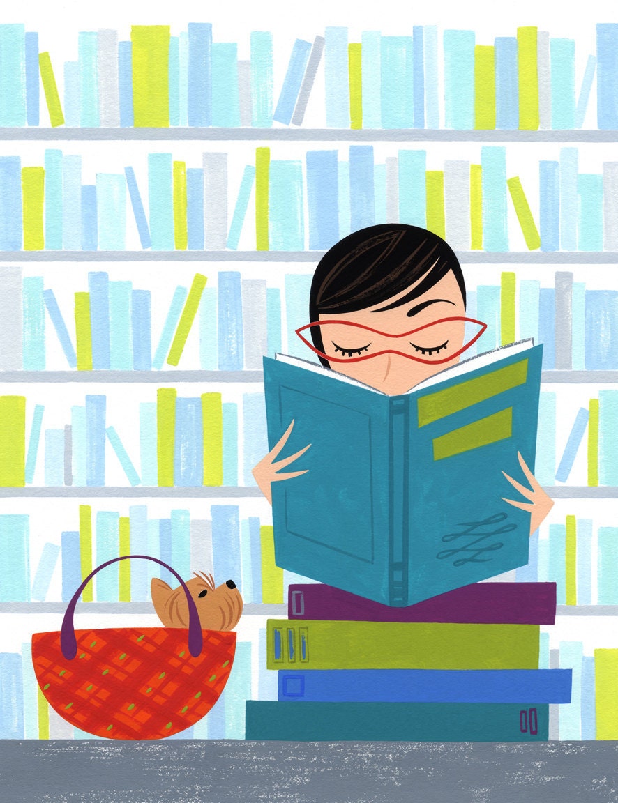Library Gal / print