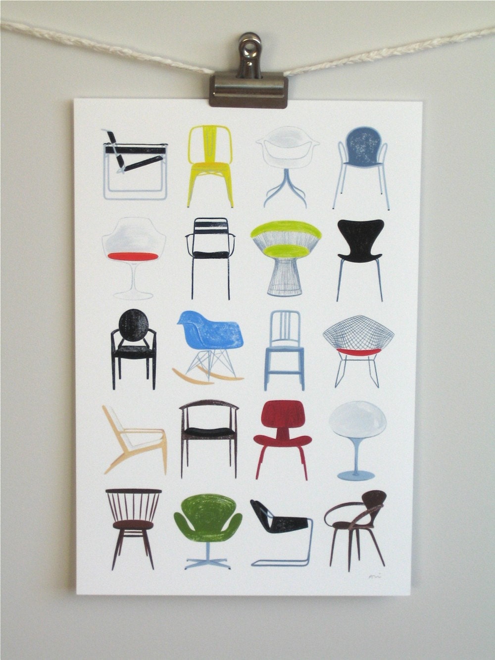 Modern Chairs / 13x19 print