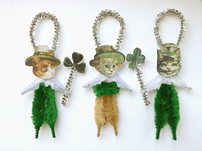 Cat St. Patrick's Day Ornaments - St. CATrick's Day Decorations