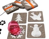 Industrial Felt -HOLIDAY- Coaster Set