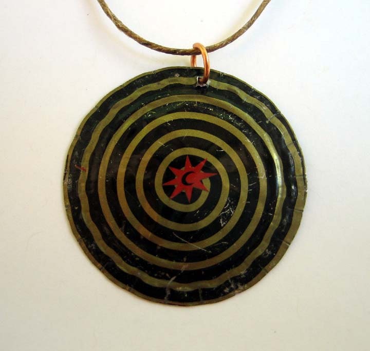 Recycled Bottle Cap Pendant
