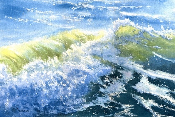 Crashing Wave breaking on the seashore