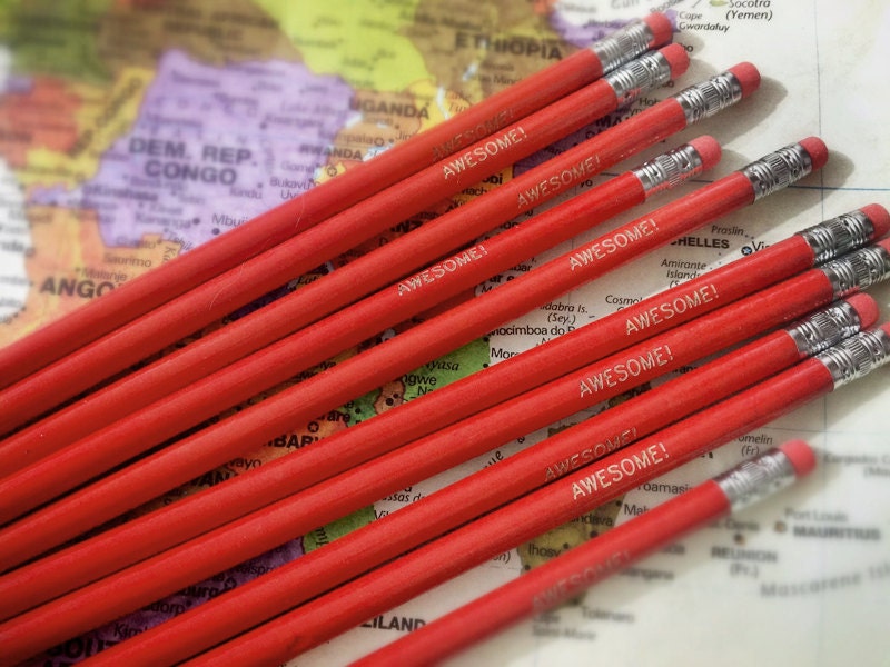 Awesome Red Pencil 6 Pack Great Gift for Teachers - Earmark