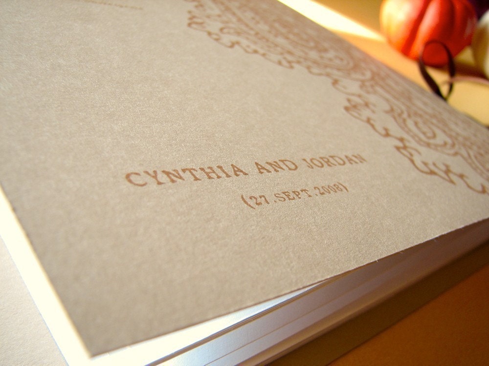 Paisley Wedding Guest Book