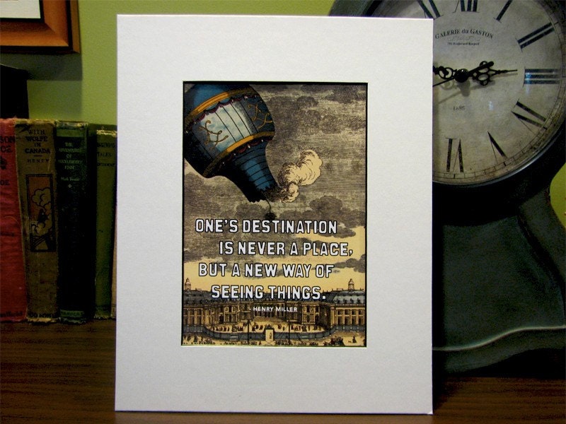 Destination Illustrated 5 x 7 Matted Art Print