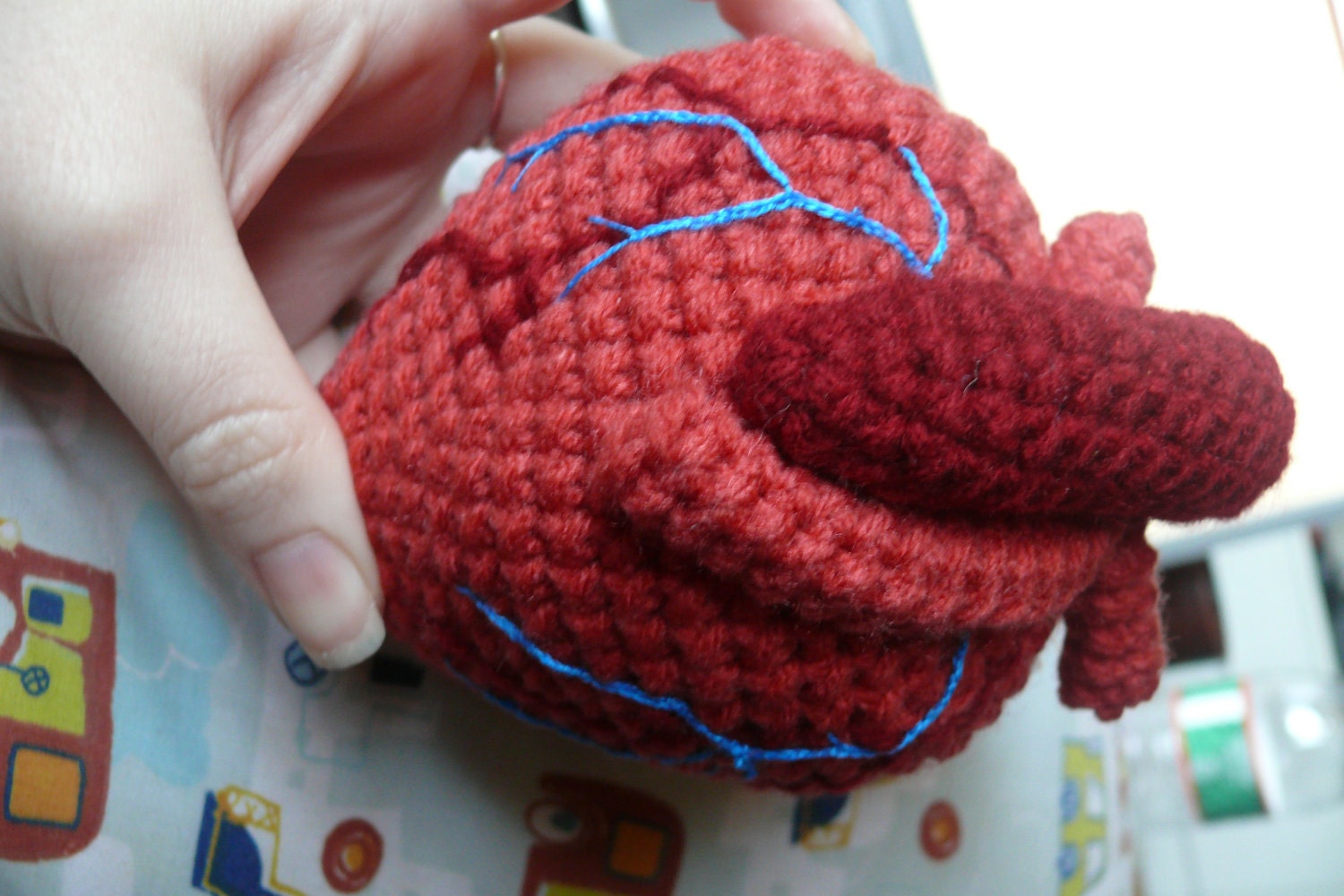 Anatomical Human Heart Crochet Pattern PDF