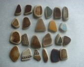 23 pieces of beach pottery  M62