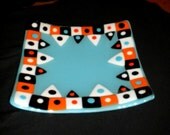 On Sale -Serving Platter - Funky Backgammon