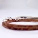 Skinny Bar Bracelet on a Leather Wrap - Custom and Personalized - Hand Stamped bar - Recycled Sterling Silver - for Compassion International