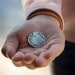 Silver Love Message Token . I love you with all my heart . personalized . perfect little gift - Girlfriend Boyfriend Gift