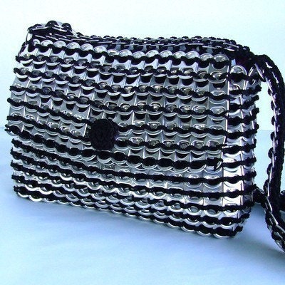 Soda Can Tab Small Purse with Flap