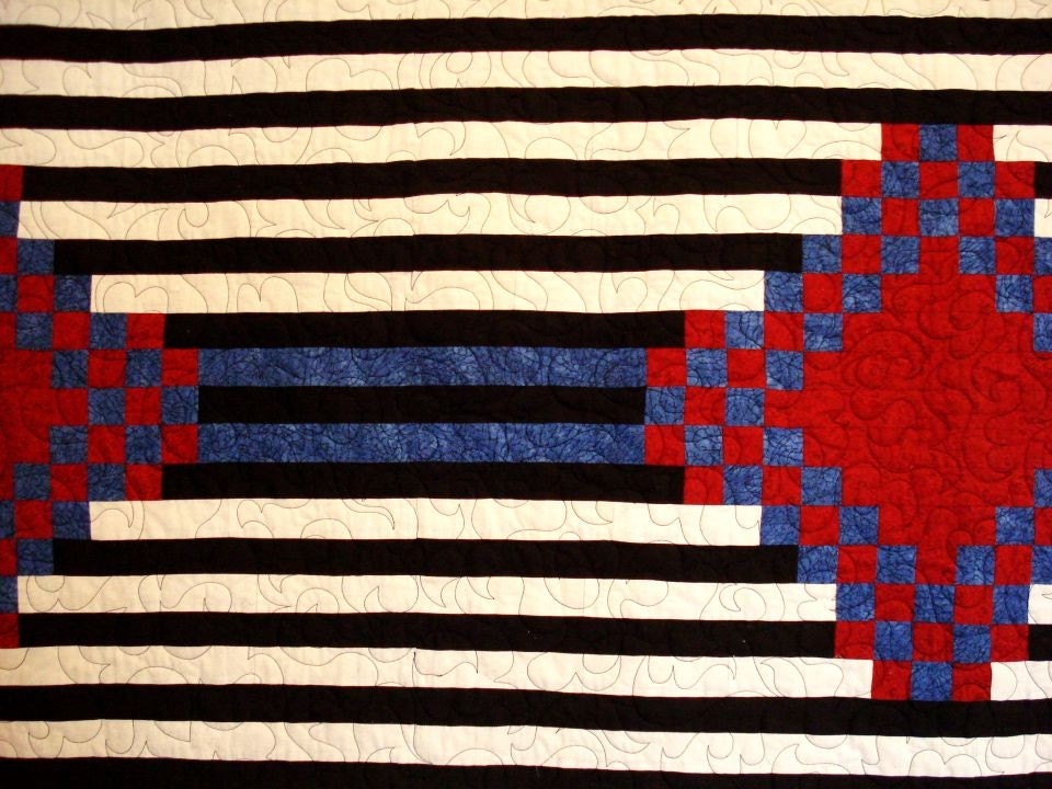 Twin Quilt In  a Native American Design