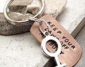Keep Your Laws Off My Body, Female Symbol Charm, Copper Dog Tag, silver split ring attached or lobster clasp available