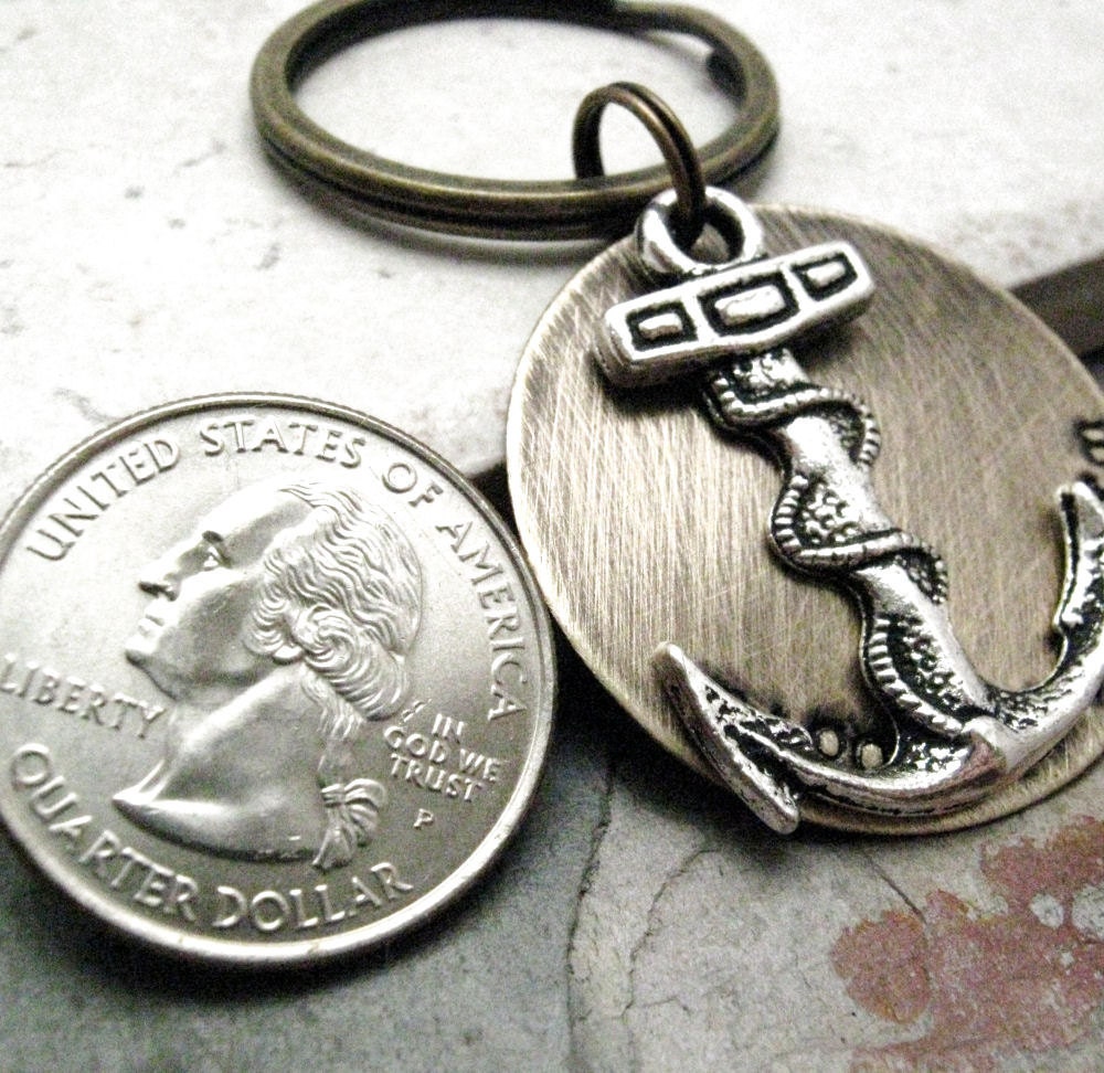 My Port In A Storm Anchor Key Chain, BEST SELLER, customization avail, please ask