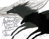 Andrew Bird Limited Edition Screenprinted Gigposter: 4/11/12 Vancouver, BC.