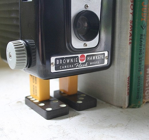 Fun Pair of Repurposed Camera Bookends