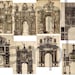 Antique French Architecture....Arches...Digital Collage Sheet