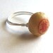 Custom Double Happiness Cookie With Silver Wire Wrapped Ring Miniature Food Any Size Chinese Asian Pastry