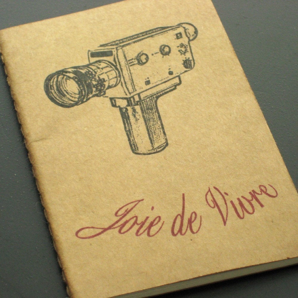 Joie de Vivre - Gocco Printed Cinema Notebook