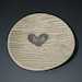 Personalized Ceramic Dish, wood grain