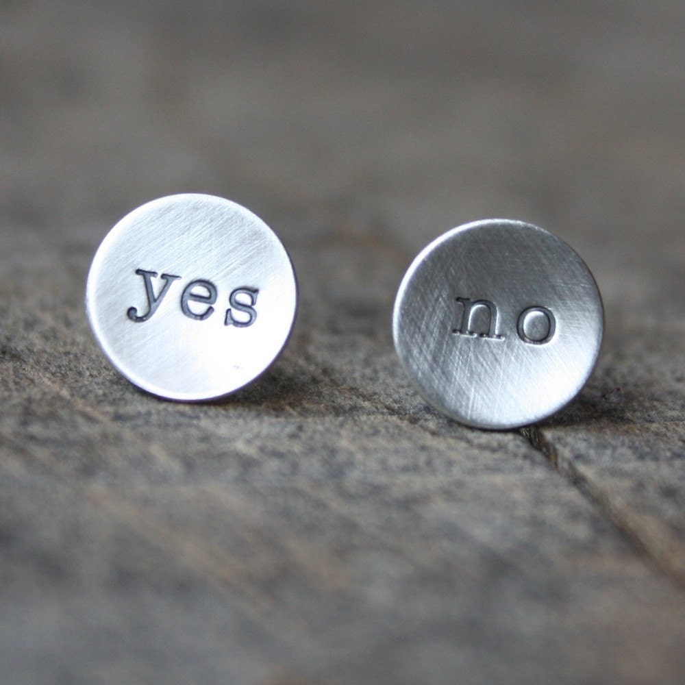 yes or no earrings