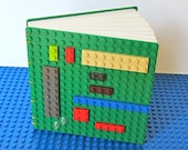 Upcycled Build your Own Cover Journal - Small with Green Covers