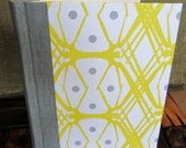 Photo Album - Large with Yellow and Grey Patterned Paper