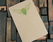 Green Cicada Gocco Lined Notebook