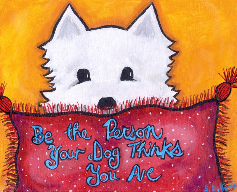 Westie Dog Highland Terrier print