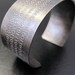 Custom Sterling Silver Binary Code Cuff Bracelet