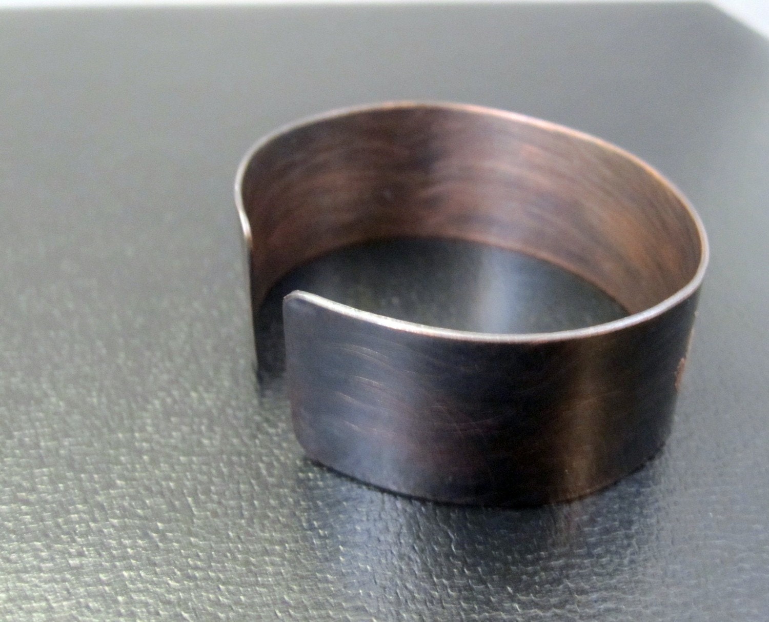 All You Need is Love copper etched cuff bracelet