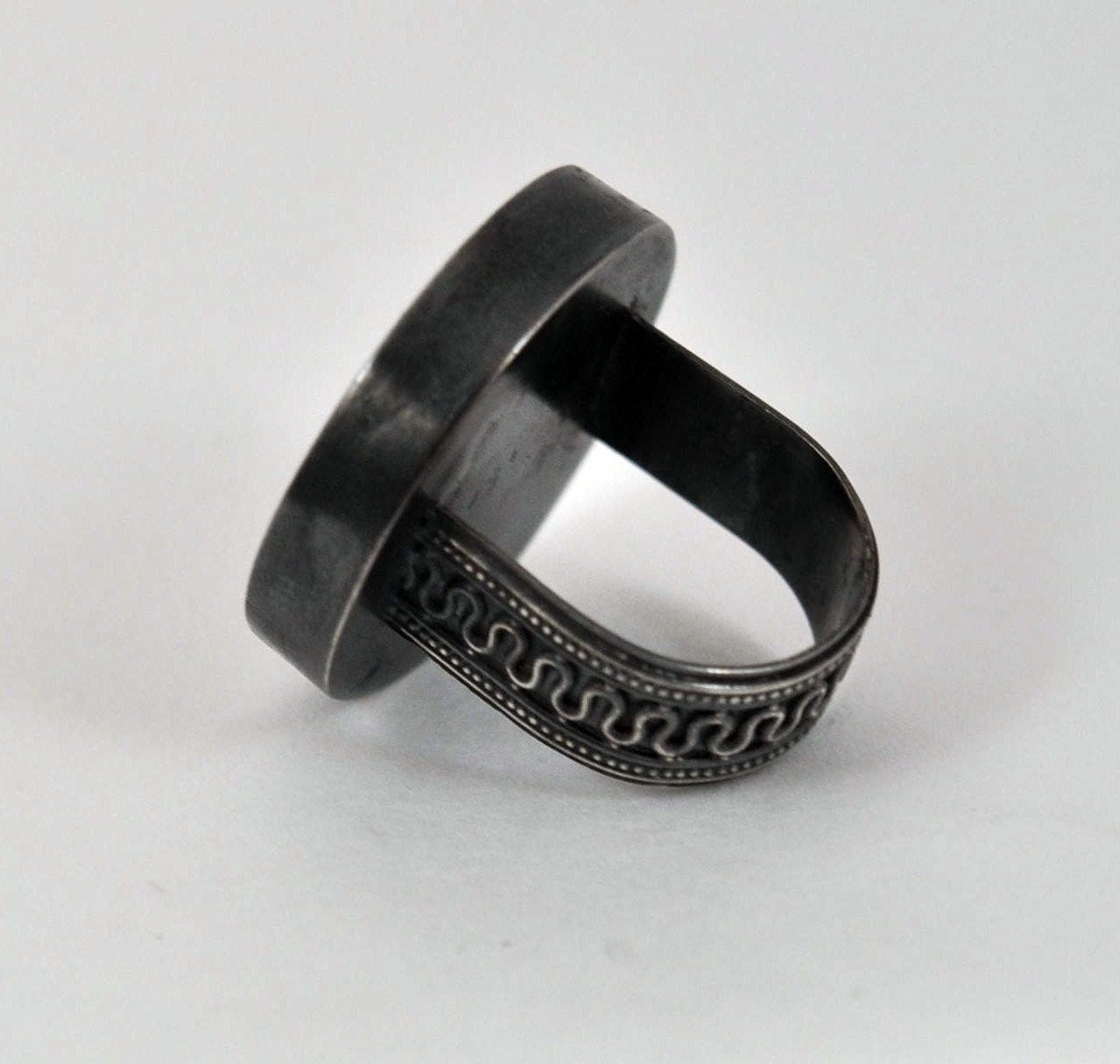 Fireworks Sterling Silver and Resin Ring