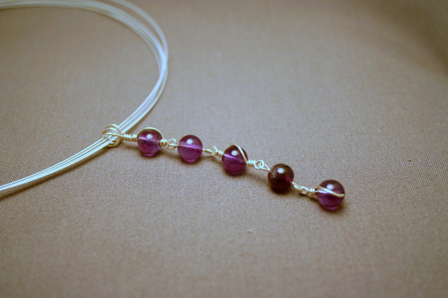 Amethyst Y-pendant