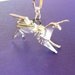 Silver Origami Unicorn Pendant - Blade Runner