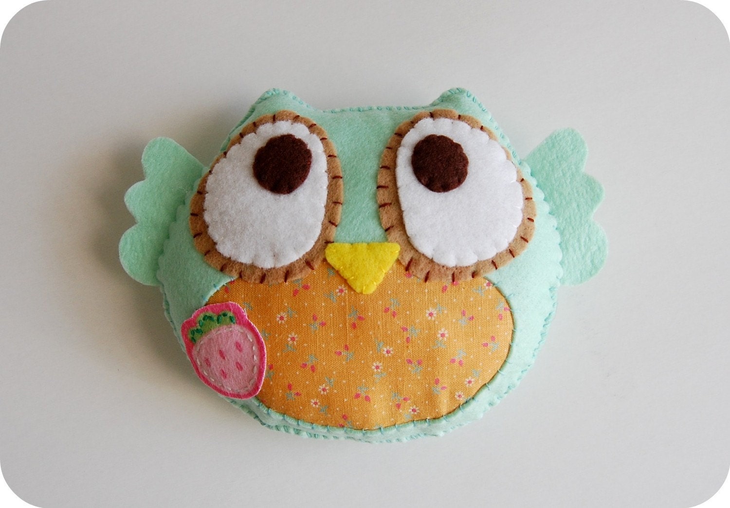 Green Plush Owl