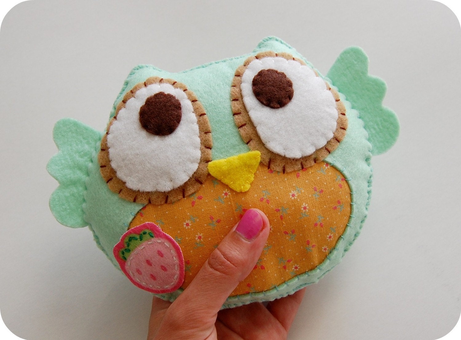 Green Plush Owl